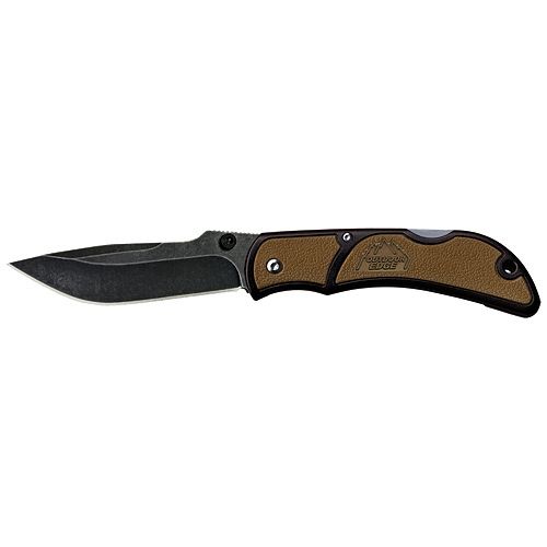 Outdoor Edge Cutlery Chasm Folding Knife2.5in 8Cr13MoV Stainless Plain Edge BladeSmallBrown Handle - Outdoor Edge Cutlery