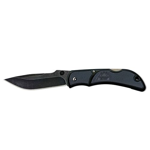 Outdoor Edge Cutlery Chasm Folding Knife3.3in 8Cr13MoV Stainless Plain Edge BladeMediumGray Handle - Outdoor Edge Cutlery