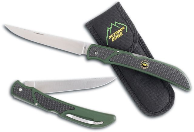 Outdoor Edge Cutlery Fish & Bone Knife Green