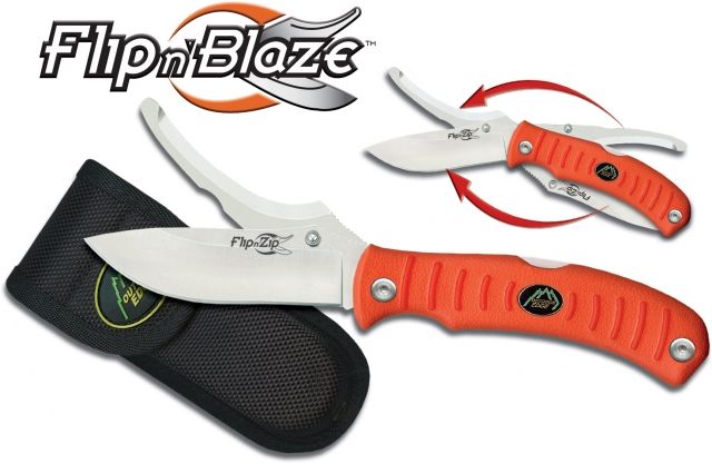 Outdoor Edge Cutlery Flip N' Blaze Knife Orange One size - Outdoor Edge Cutlery