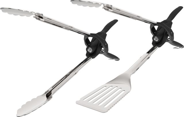 Outdoor Edge Cutlery Grill-Beam Tongs Box Black/Silver - Outdoor Edge Cutlery