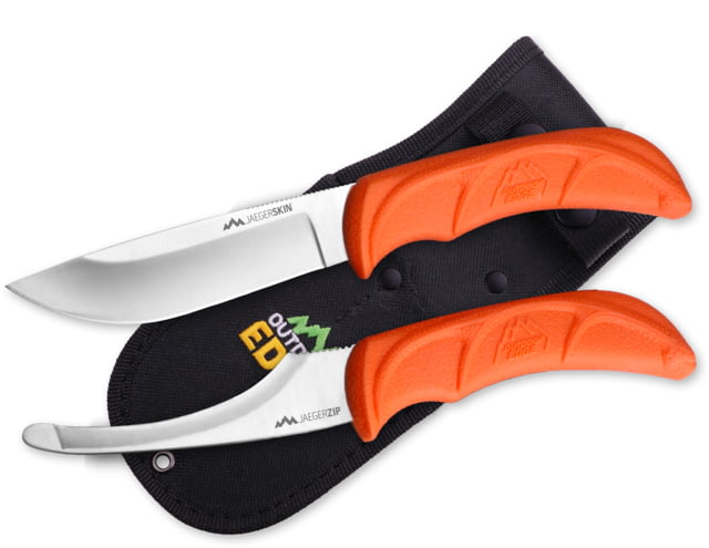 Outdoor Edge Cutlery Jaeger-Pair Skinning/Gutting Knife Orange
