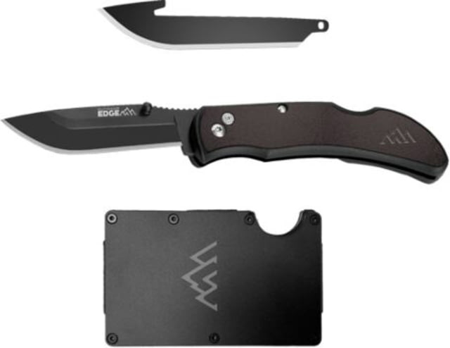 Outdoor Edge Cutlery Outdoor Edge Razor Carry W/ Wallet & 2 Blades Folding Knife 3 in Blade Stainless Steel - Outdoor Edge Cutlery