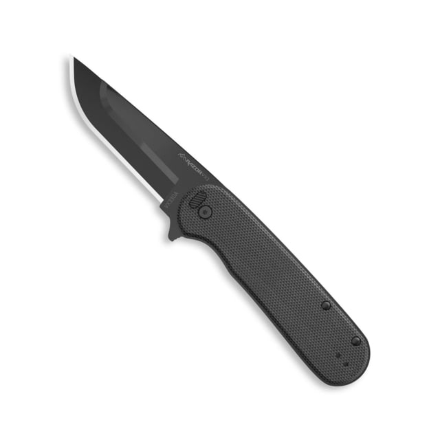 Outdoor Edge Cutlery Razor VX3 Folding Knife 3in Black Japanese 420J2 Stainless Drop Point Blade Black G10 Handle