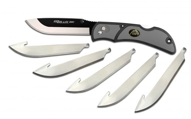 Outdoor Edge Cutlery Razor-Lite EDC Fold Knife Grey Grey/ Black - Outdoor Edge Cutlery
