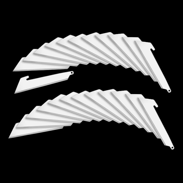 Outdoor Edge Cutlery RazorSafe 3.0in Utility Blade Pack 3in Blade 24 Pieces Blister - Outdoor Edge Cutlery