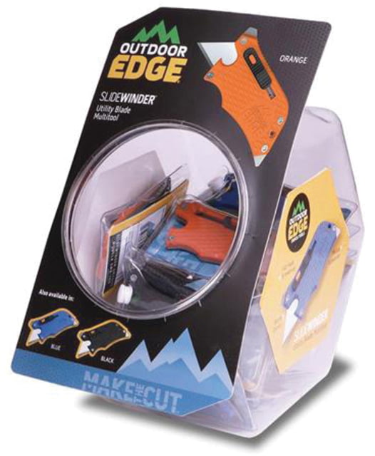 Outdoor Edge Cutlery 18 Piece Slidewinder Fishbowl Display 0.75in Blade Stainless Steel Glass/Nylon Polymer Handle - Outdoor Edge Cutlery