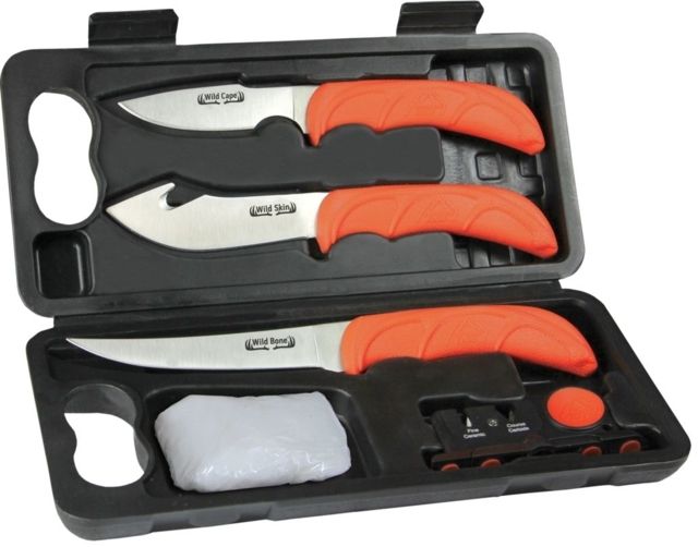 Outdoor Edge Cutlery Wild-Lite 6pc Field-to-Freezer Game Processing SetOrange