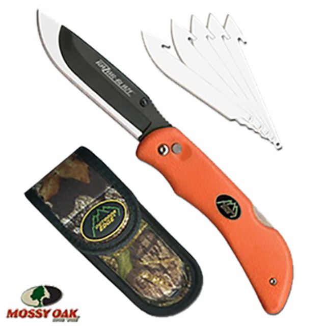 Outdoor Edge Razor Pro Folder 3.5 420J2 Stainless Razor/Zipper Orange