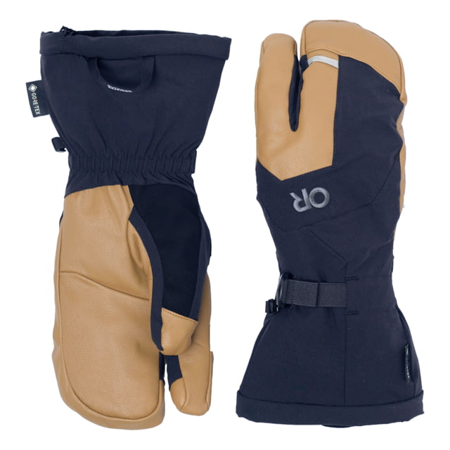 Outdoor Research Arete Modular Gore-Tex 3-Finger Gloves Black/Dark Natural Small - Outdoor Research