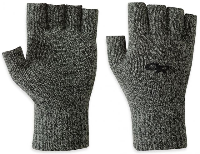 Outdoor Research Fairbanks Fingerless Gloves - Unisex-Charcoal-L/XL - Outdoor Research