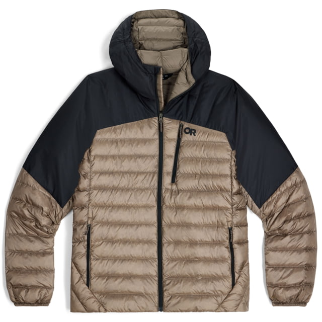 Outdoor Research Outdoor Research Helium Down Hoodie - Men's Sable/black 2XL - $239.20 at Optics Planet