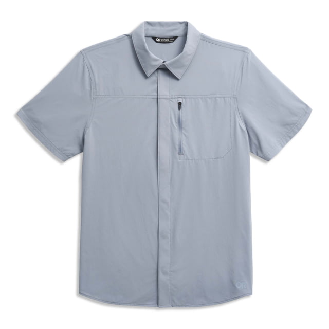 Outdoor Research Astroman Air Short Sleeve Sun Shirt - Men's Slate Medium