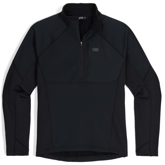 Outdoor Research Outdoor Research Deviator Fleece Half Zip - Men's Black Large - $155.00 at Optics Planet