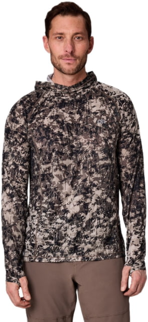 Outdoor Research Echo Hoodie - Men's Gravel Whiteout Print M