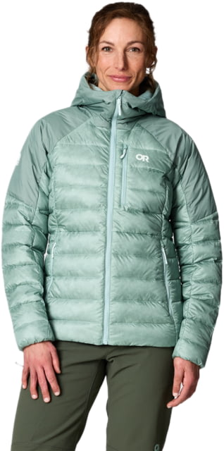 Outdoor Research Helium Down Hoodie - Women's Thyme L
