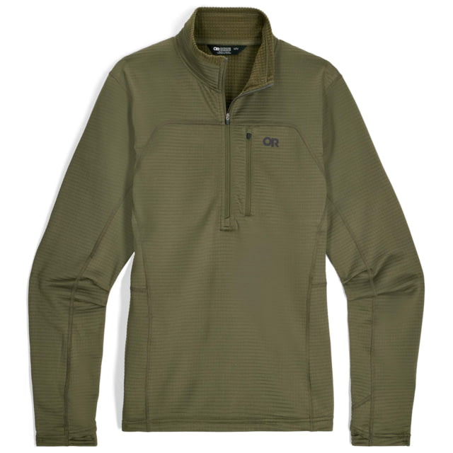 Outdoor Research Outdoor Research Vigor Grid Fleece Half Zip - Men's Ranger Green Medium - $115.00 at Optics Planet