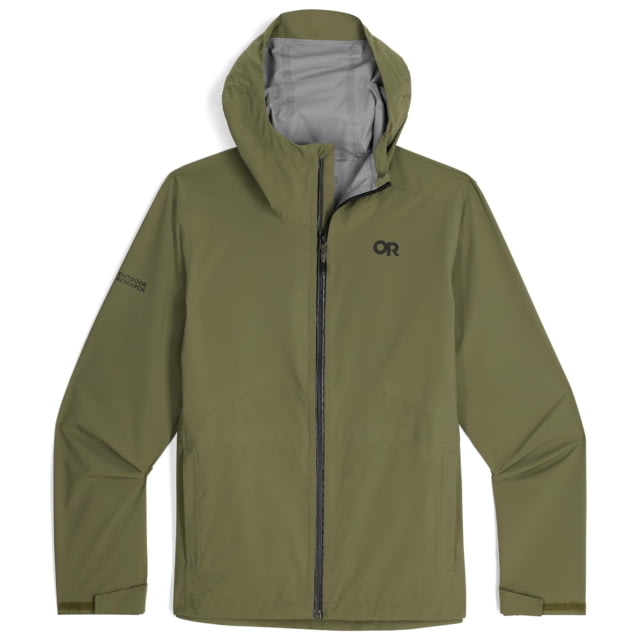 Outdoor Research Stratoburst Stretch Rain Jacket - Men's Ranger Green 2XL