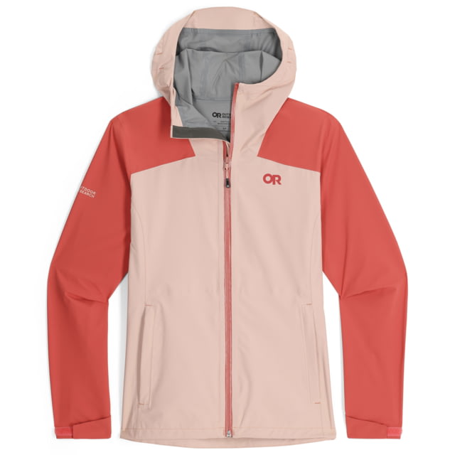 Outdoor Research Stratoburst Stretch Rain Jacket - Women's Sienna/Moondust Medium