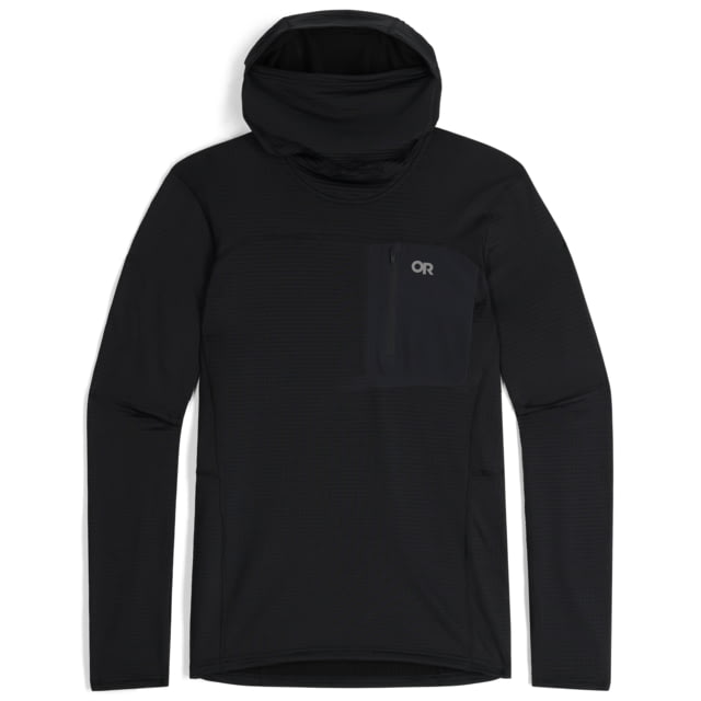 Outdoor Research Outdoor Research Vigor Grid Fleece Pullover Hoodie - Men's Black Extra Large - $130.00 at Optics Planet