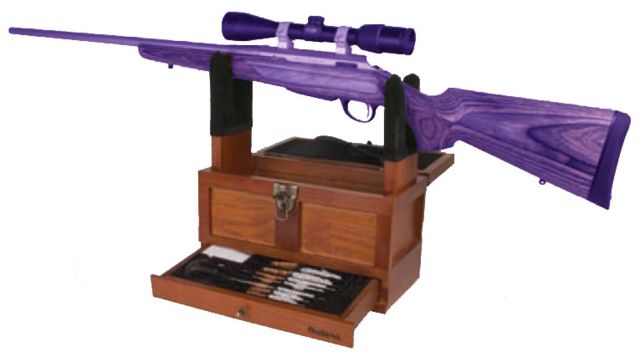 USED Outers Specialty Universal Gun Cleaning Kit Wood 25 Piece - Hoppe's 9