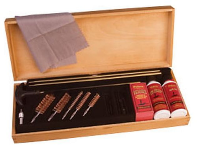 OUTERS Universal 15pc Gun Cleaning Kit in Wooden Case 96231 - Hoppe's 9