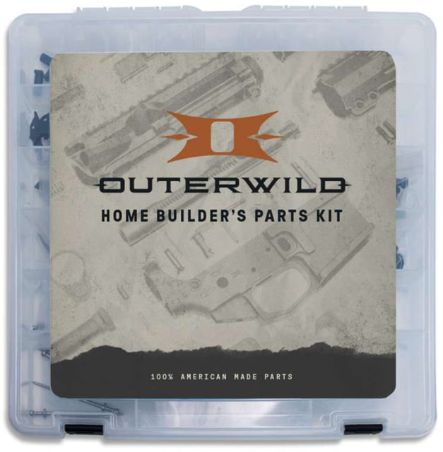Outerwild AR15 Home Builders Parts Kit Clear Case - Outerwild