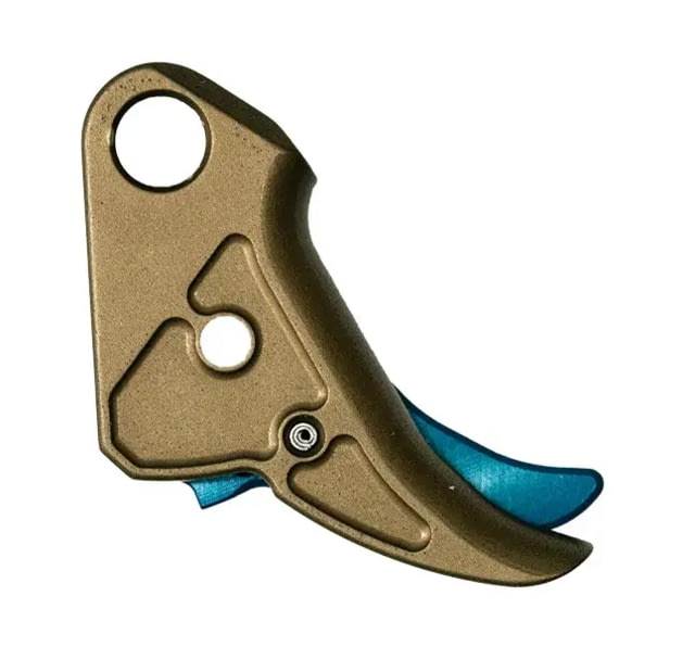 Overwatch Precision BRZ Trigger Springfield Flat Type III Hard Coat Anodized FDE/Blue - Overwatch Precision