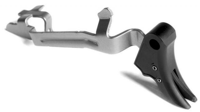Overwatch Precision Falx Trigger for 9mm .40 SW .357 Sig Flat Hard Coat Anodized Black/Blue - Overwatch Precision