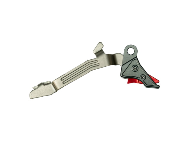 Overwatch Precision OP TAC 9mm Pistol Trigger NP3 Coated Glock 43/43X/48 Gun Metal Gray/Red - Overwatch Precision