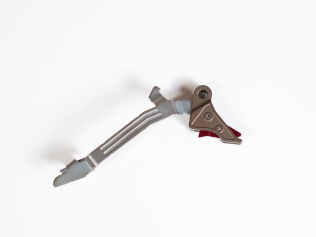 Overwatch Precision OP TAC 9mm Pistol Trigger Polished Glock 43/43X/48 FDE/Red - Overwatch Precision