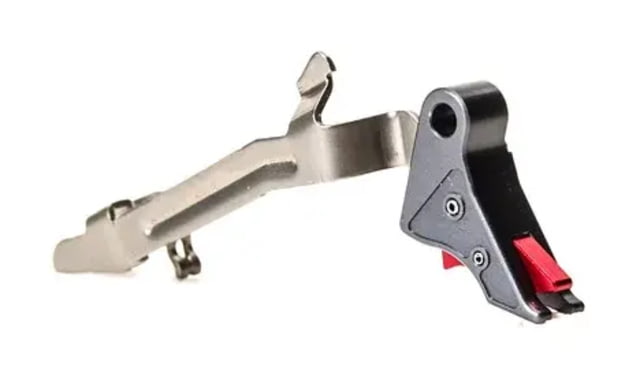 Overwatch Precision TAC Trigger for Glock 36 Flat Type III Hard Anodized Gun Metal Gray/Red - Overwatch Precision