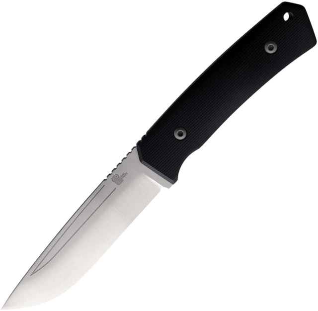 Owl Knife Barn Fixed Blade Knife 9in Overall 4.5in Satin Finish Bohler N690 Stainless Blade Black G10 Handle Kydex Sheath BARNF N690 G10BLK KYDEXBK/T - Owl Knife