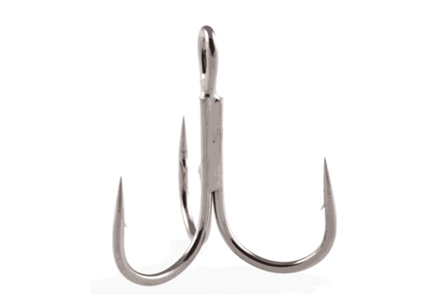 Owner Hooks Stinger-36 Treble Hook Needle Point Round Bend/Wide Gap Black Chrome Size 12 8 Per Pack