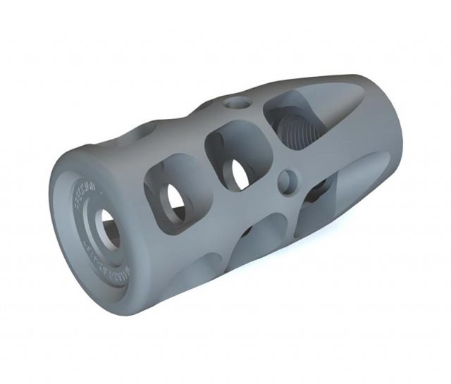 Precision Armament M41 Severe-Duty Muzzle Brake 8.6mm/.338Cal Matte Stainless - Precision Armament