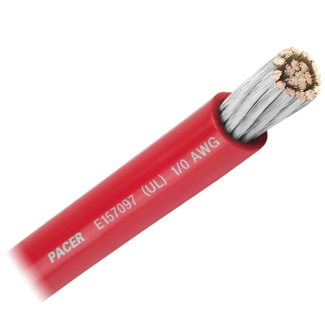 Pacer Group Pacer Group Red 1/0 AWG Battery Cable - Sold By The Foot One Size - $9.49 at Optics Planet