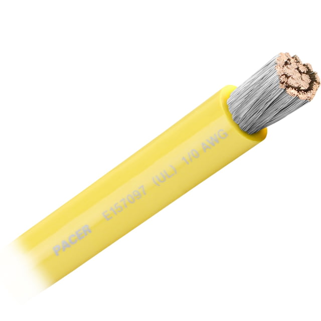 Pacer Group Yellow 1/0 AWG Battery Cable - Sold By The Foot One Size