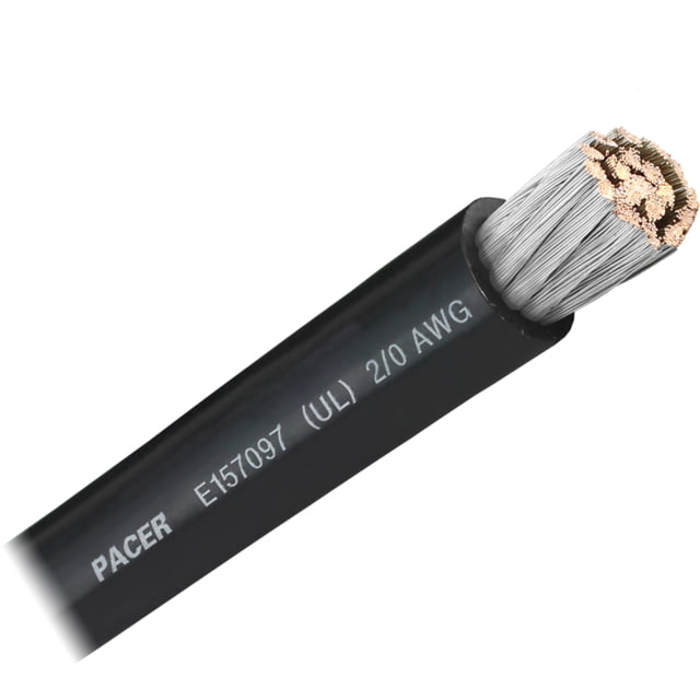 Pacer Group Pacer Group Black 2/0 AWG Battery Cable - Sold By The Foot One Size - $13.49 at Optics Planet