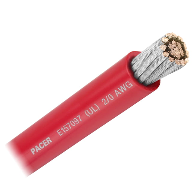 Pacer Group Pacer Group Red 2/0 AWG Battery Cable - Sold By The Foot One Size - $13.49 at Optics Planet