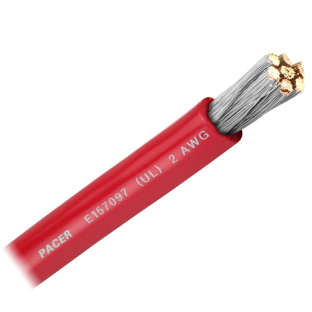 Pacer Group Pacer Group Red 2 AWG Battery Cable - Sold By The Foot One Size - $8.49 at Optics Planet
