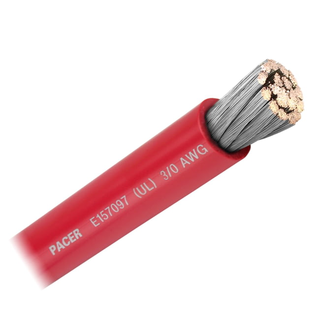 Pacer Group Red 3/0 AWG Battery Cable - Sold By The Foot One Size