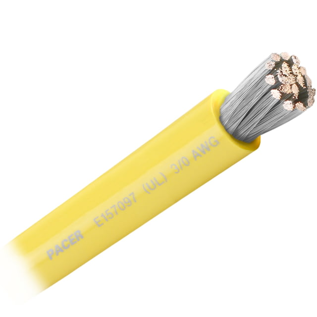 Pacer Group Yellow 3/0 AWG Battery Cable - Sold By The Foot One Size