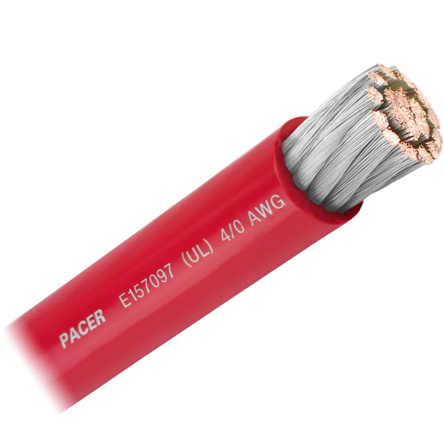 Pacer Group Pacer Group Red 4/0 AWG Battery Cable - Sold By The Foot One Size - $21.99 at Optics Planet