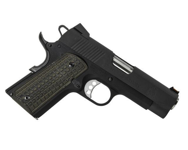 Pachmayr 1911 Officer G10 Firearm Grip Grappler Green / Black - Pachmayr