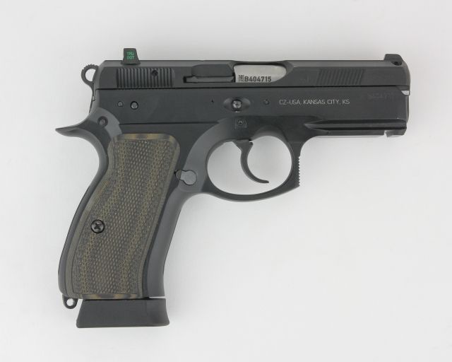 Pachmayr CZ 75 Compact G10 Firearm Grip Fine Green / Black - Pachmayr