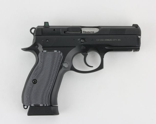 Pachmayr CZ 75 Compact G10 Firearm Grip Fine Gray / Black - Pachmayr