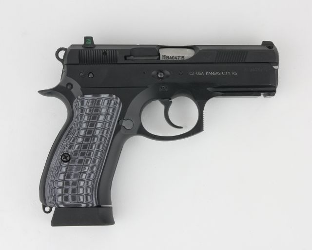 Pachmayr CZ 75 Compact G10 Firearm Grip Grappler Gray / Black - Pachmayr