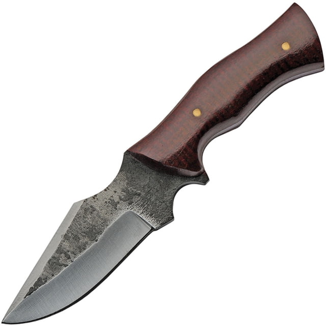Pakistan Blacksmith Fixed Blade Knife 3" carbon steel blade Burgundy wood handle - Pakistan