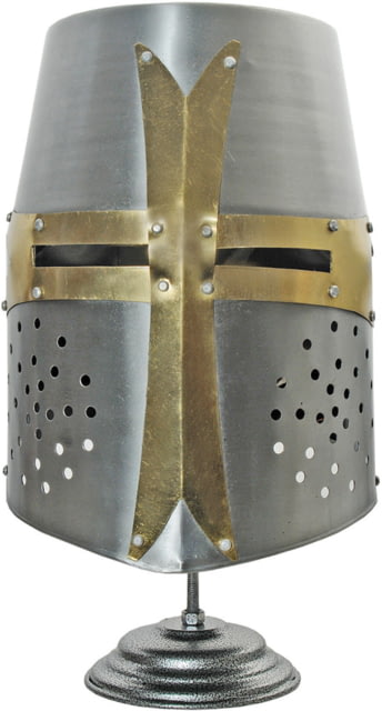Pakistan Decorative Crusader Helmet Barrel style 12.5" x 8.5" - Pakistan