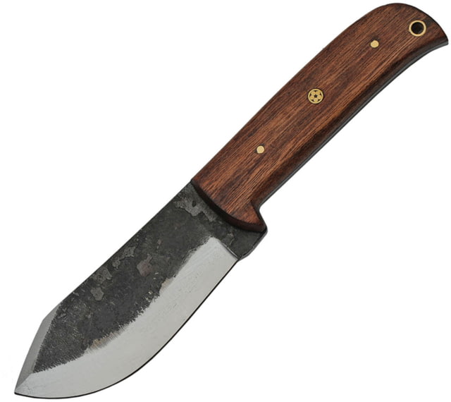 Pakistan Hunter Wood Knife 4" carbon steel blade Brown wood handle - Pakistan